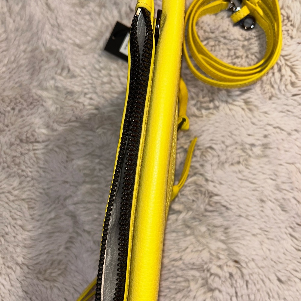 NWT Botkier Yellow Leather Clutch/Crossbody Bag - Picture 4 of 8